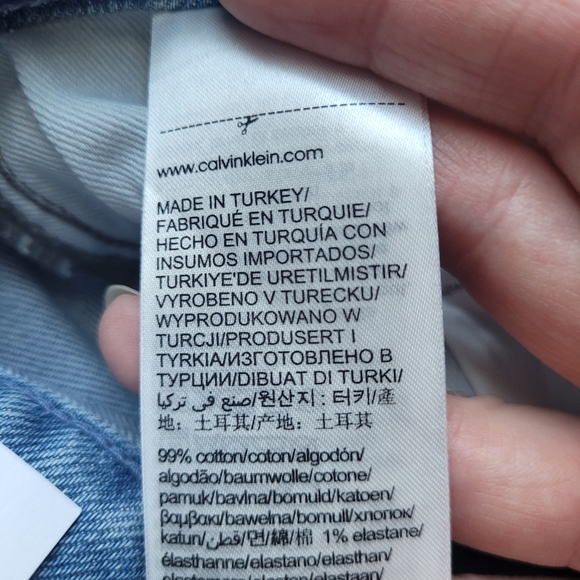 Calvin Klein Pride Denim High Rise Mini, BNWT, Size 28 - Picture 8 of 8